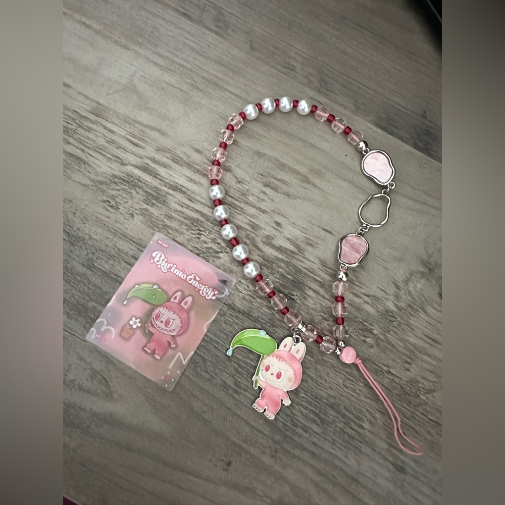 Popmart The Monsters Labubu BIE phone charm - Love